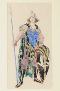 Návrh kostýmů pro Tristana, 1920 (wc na papíře) od Charles Ricketts