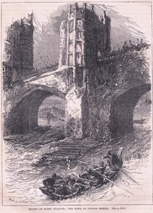 Útěk královny Eleonory: scéna na London Bridge 1263 n. l. od Charles Ricketts