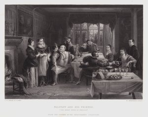 Falstaff a jeho přátelé (rytina)