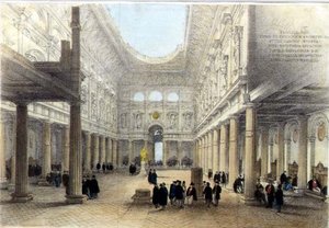 Design pro Royal Exchange-interiér, pohled na západ