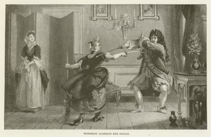 Monsieur Jourdain a Nicole od Charles Robert Leslie