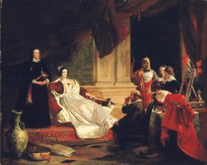 Sancho Panza v bytě vévodkyně, 1857 od Charles Robert Leslie
