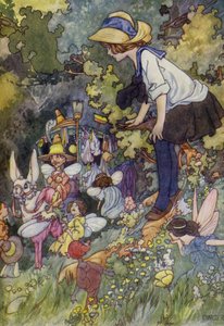 Nahlédnutí do země pohádek (barevné lito) od Charles Robinson