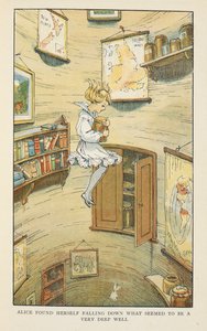 Alice se ocitla vnějaké velmi hluboké studni. od Charles Robinson