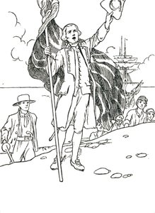 Captain Cook Landing v Austrálii, 1912 od Charles Robinson