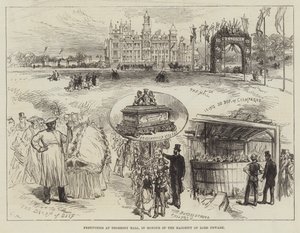 Slavnosti v Thoresby Hall na počest většiny lorda Newarka od Sir John Charles Robinson