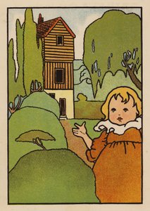 Ilustrace pro Babes and Birds (barevná litografie) od Charles Robinson