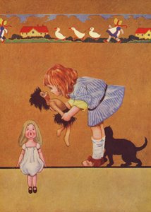 Líbání jde na ruku (barevná litografie) od Charles Robinson