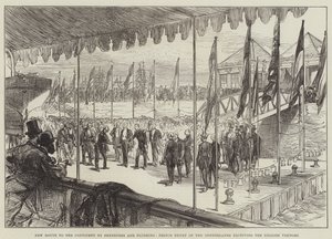 Nová cesta na kontinent Sheerness a Flushing, princ Henry z Nizozemska přijímá anglické návštěvníky od Sir John Charles Robinson