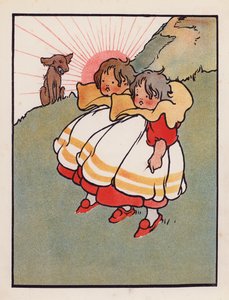 Nesmysl: Dvojčata na farmě (barevná litografie) od Charles Robinson
