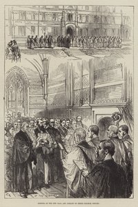Otevření nové haly a knihovny Keble College v Oxfordu od Sir John Charles Robinson