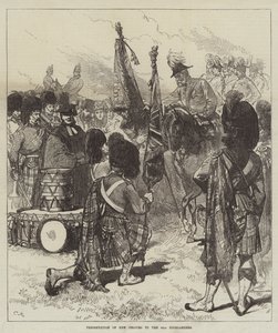 Představení nových barev 42. Highlanders od Sir John Charles Robinson