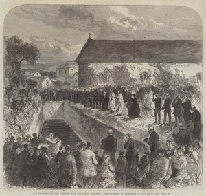 Katastrofa na železnici Chester a Holyhead, pohřeb na hřbitově Abergele od Sir John Charles Robinson