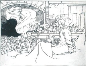 Zuřivý hostitel, ilustrace z 