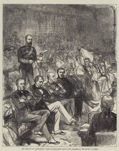 Zasedání parlamentu, Lord Ravensworth Přesouvá projev ve Sněmovně lordů od Sir John Charles Robinson