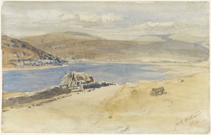 Pohled na jezero Loch Linnhe ve Fort William, Skotsko