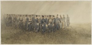 Pauza praporu pěchoty na vřesovišti od Charles Rochussen