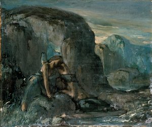 Tobiáš je utěšován andělem, konec 19. století