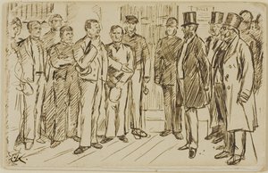 Identifikace vězně od Charles Samuel Keene