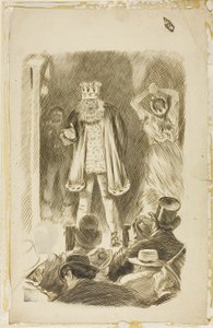 Lord Salisbury v projevu na setkání od Charles Samuel Keene