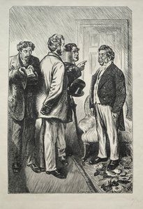 Naše vánoční krůta, pan Bobsby Concerned, 1868. od Charles Samuel Keene