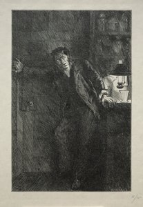 Kabát s kožešinovou podšívkou od Charles Samuel Keene