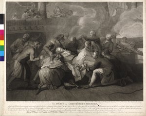 Lord Robert Manners (1758-1782) Smrt lorda Roberta Mannerse od Charles Sherwin