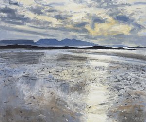 Večerní světlo, odliv, 2013 (olej na plátně) od Charles Simpson
