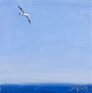 Gannet, 2010 (olej na plátně) od Charles Simpson