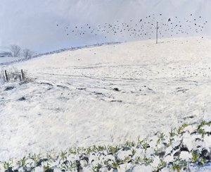Zimní vrány, 2012 (olej na plátně) od Charles Simpson