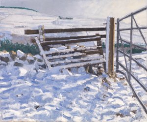 Zimní brána, 2017 (olej na plátně) od Charles Simpson