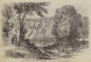Pohled na nový veřejný park v Blackburnu od Charles Singleton Haworth