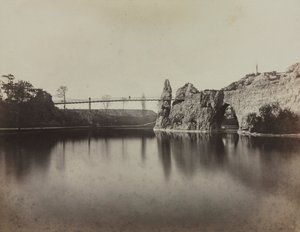 Buttes Chaumont, Paříž, c. 60. léta 19. století.
