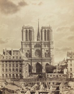Notre Dame de Paris, počátek 60. let 19. století.