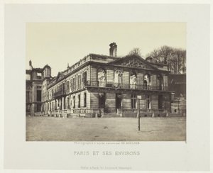 Palais de Saint-Cloud, z cyklu "Paris et ses environs" (Paříž a její okolí) od Charles Soulier