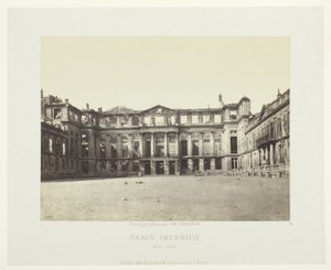 Paris Fire (fasáda Palais de Saint-Cloud), ze série "Paris Incendié"