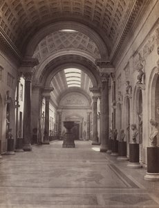 Vatikán: Galerie Nuovo Braccio, c. 1860. od Charles Soulier
