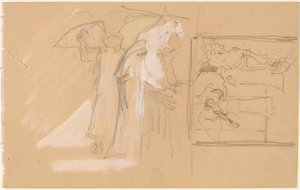Studie pro panel od Charles Sprague Pearce