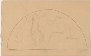 Studium pro Lunetu od Charles Sprague Pearce