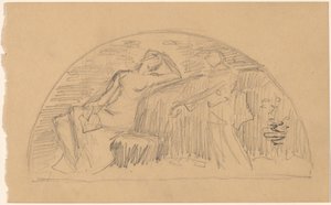 Studium pro Lunetu od Charles Sprague Pearce