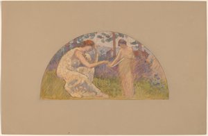 Studium pro Lunetu od Charles Sprague Pearce