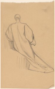 Studie postavy zezadu od Charles Sprague Pearce