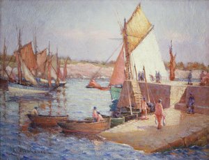 Na nábřeží (olej na plátně) od Charles Stenhouse