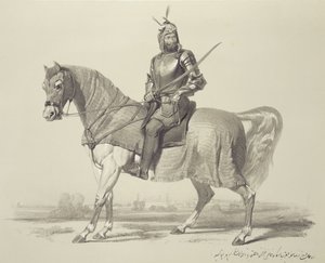 Panjab: Rajah Lal Sing, deska 13 z „Recollections of India“, vyryla Auguste Francois Laby (1784-1860) 1847 od Charles Stewart Hardinge