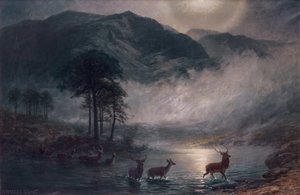 The River Crossing (olej na plátně) od Charles Stuart
