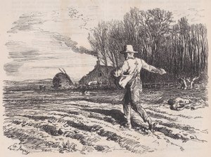 Scattering Seed, z Le Magasin Pittoresque, květen 1857.