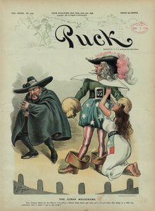 Kubánské melodrama, 1896 (chromolitograf) od Charles Taylor