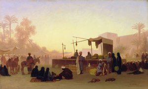 Káhira, Egypt (olej na panelu)