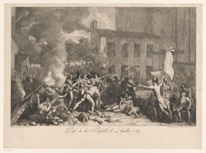 Beststorming van de Bastille, 14. července 1789 Útok na Bastille, 14. července 1789 (název na objektu) od Charles Thevenin