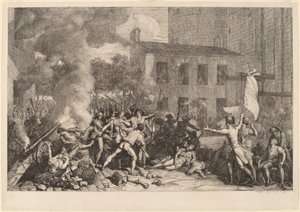 Útok na Bastille, 14. července 1789 od Charles Thevenin